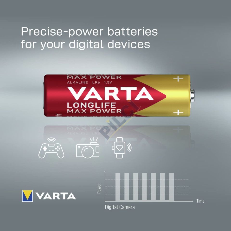 Varta 4706 Longlife Max Power AA  (4 ADET)