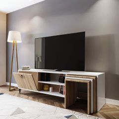 Zigon Sehpalı Tv Ünitesi Meşe 180*55*40 cm