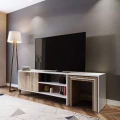 Zigon Sehpalı Tv Ünitesi Meşe 180*55*40 cm