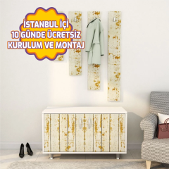 Özel Tasarım Pratik Desenli Portmanto 100*65*35 cm