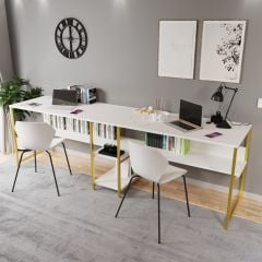 Büyük Boy İkili Çalışma Masası 240*60*72 cm