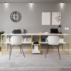 Büyük Boy İkili Çalışma Masası 240*60*72 cm