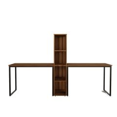 Büyük Boy İkili Çalışma Masası Ceviz 240*60*72 cm