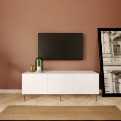 Sezer Tv Sehpa Beyaz 150*55*40 cm