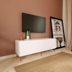 Sezer Tv Sehpa Beyaz 150*55*40 cm