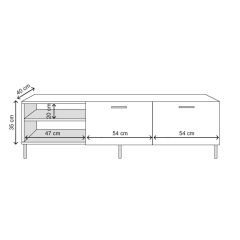 Sıla Tv Sehpa Sacremanto 150*50*40 cm