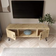 Seyhan Tv Sehpa Keçe Meşe 150*60*40 cm