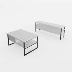 Burak Tv Sehpa Orta Sehpa 140*50*35 / 90*45*60 cm