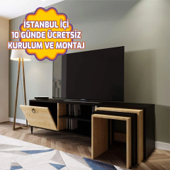 Zigon Sehpalı Tv Ünitesi Safir Meşe 180*55*42 cm