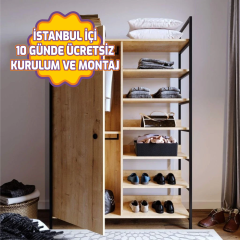 Rüzgar Trend Gardırop Tek Büyük Kapaklı 100*180*40 cm
