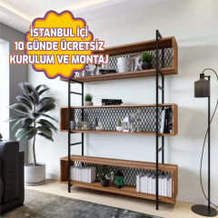 180*140*30 Işıl Duvar Tipi Dekoratif Açık Raf