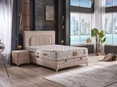 Dream Cloud Ortopedik Kuş Tüyü Sünger Doğal Viskon Kumaş Yatak Seti (Yatak+Baza+Başlık)