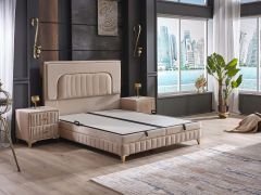 Dream Cloud Ortopedik Kuş Tüyü Sünger Doğal Viskon Kumaş Yatak Seti (Yatak+Baza+Başlık)