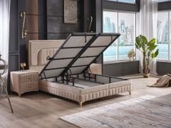 Dream Cloud Ortopedik Kuş Tüyü Sünger Doğal Viskon Kumaş Yatak Seti (Yatak+Baza+Başlık)