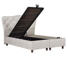 Neva Kendinden Pedli DSC Yaylı Ultra Soft Süngerli 4 Mevsim Ergonomik Yatak Seti (Yatak+Baza+Başlık)