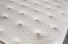 Latex Magic XL 4 Mevsim Ergonomik Kendinden Pedli Latex Sünger Organik Yatak Seti (Yatak+Baza+Başlık)