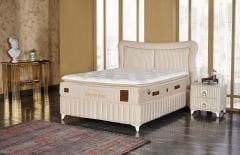 Comfort Zone Pedli Çift Yönlü-Kuş Tüyü Sünger (Yumuşak Sünger-Sert Sünger) Dual Torba Yaylı Yatak Seti (Yatak+Baza+Başlık)