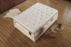 Comfort Zone Pedli Çift Yönlü-Kuş Tüyü Sünger (Yumuşak Sünger-Sert Sünger) Dual Torba Yaylı Yatak Seti (Yatak+Baza+Başlık)