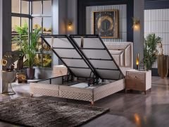 Oxycore Torba Yaylı Oksijenli Hijyenik Kuş Tüyü Sünger Ergonomik Yatak Seti (Yatak+Baza+Başlık)