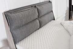 Visco Comfort Visco ve Kuş Tüyü Sünger Ortopedik Yıkanabilir Fermuarlı Kılıflı 4 Mevsim Yatak Seti (Yatak+Baza+Başlık)