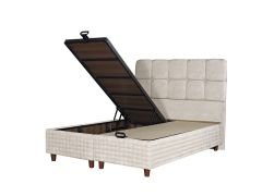 Begonya Pedli 4 Mevsim DSC Yay Ergonomik Yatak Seti (Yatak+Baza+Başlık)
