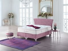 Rose Garden Pedli 4 Mevsim DSC Yaylı Ergonomik Yatak Seti (Yatak+Baza+Başlık)