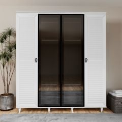 Hira 4 Kapılı Gardırop 180*53*208 cm