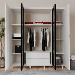 Hira 4 Kapılı Gardırop 180*53*208 cm