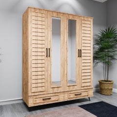 Panjurlu 4 Kapılı Gardırop 160*47*206 cm