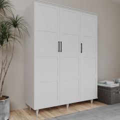 Can 3 Kapaklı Gardırop 136*52*203 cm