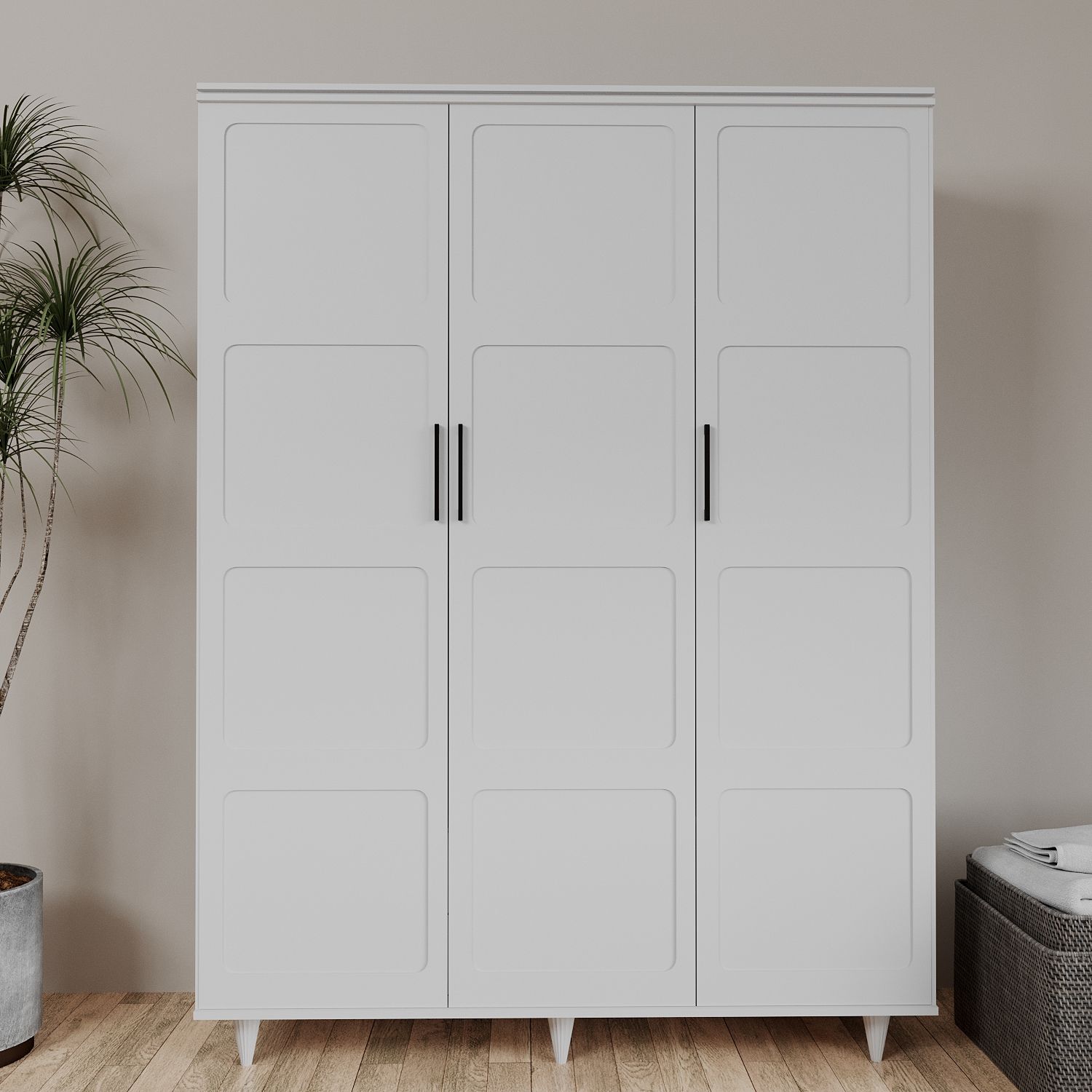 Can 3 Kapaklı Gardırop 136*52*203 cm