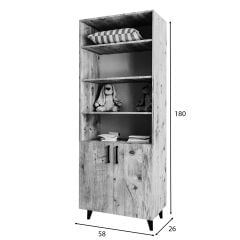 Colmar Kapaklı Kitaplık L4046