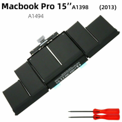Apple Macbook Pro 15'' A1494 A1398 Retina Late 2013 & Mid 2014 ME293 ,ME294, Batarya Pil