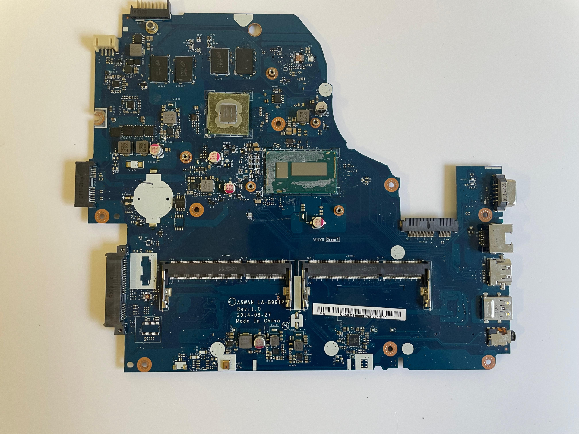 Acer Aspire E5-571G A5WAH R27G i3-5005U İşlemcili LA-B991P