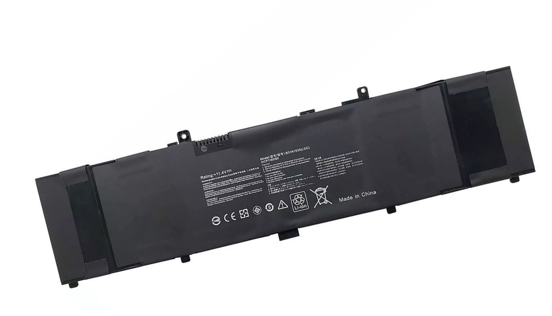 Asus Zenbook UX310, UX310UQ UX410, B31N1535 UX310 UX310UA UX310UF UX410 UX410UA UX410UQ U4000U U400UQ UX410UF RX310U Batarya A+++ Pil Muadil 11.4v 3900Mah 44wh