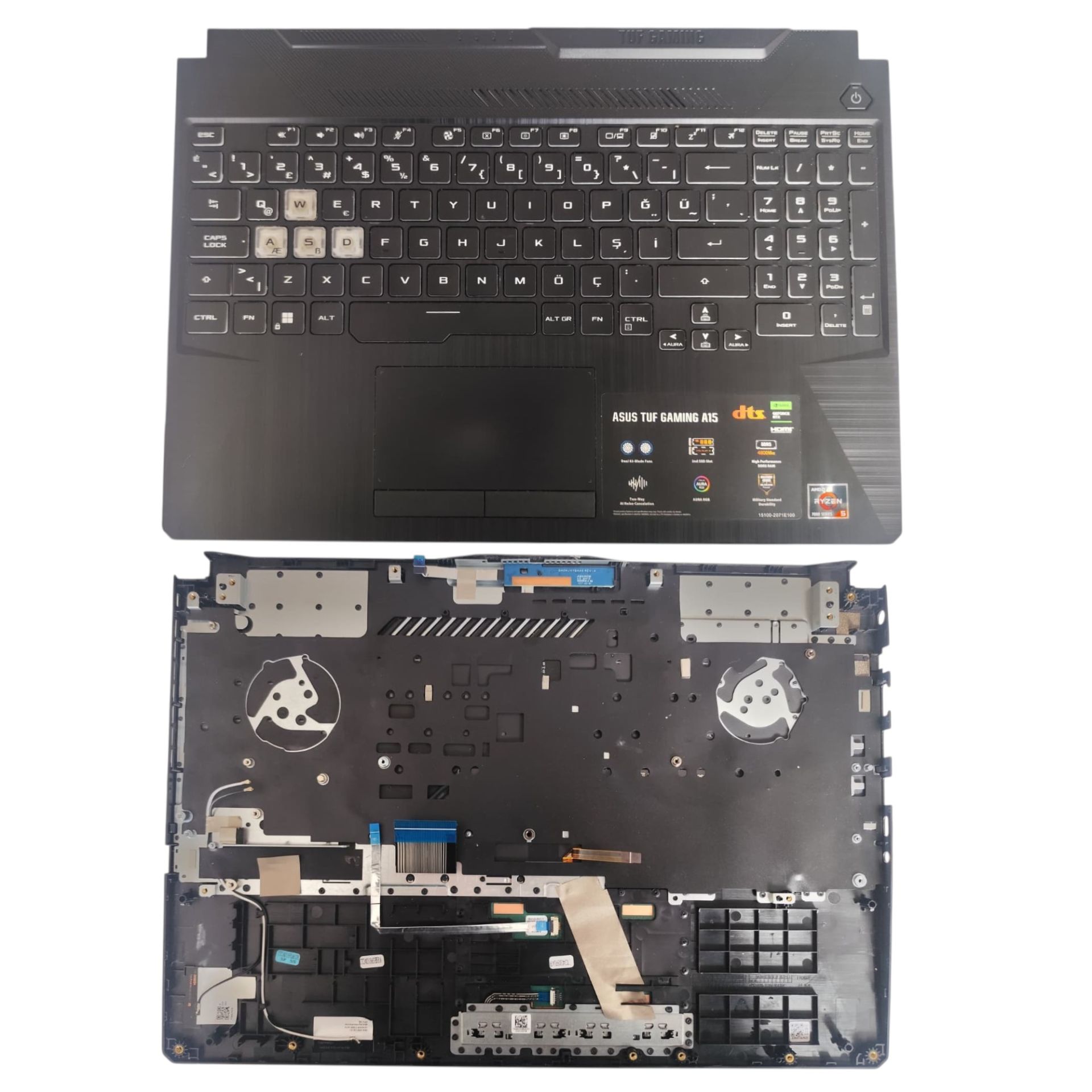 Asus Tuf Gaming A15 FX506HC-HN373 Klavye Kasası Orjinal Yedek Parça