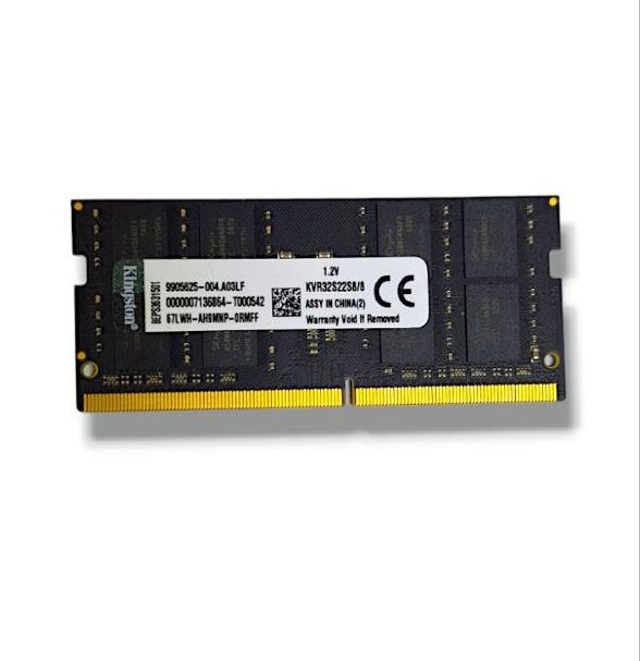 8 GB Kingston DDR4 3200MHz SODIMM Notebook Ram Bellek KVR32S22S8/8 Ram Laptop Memory Notebook Bellek