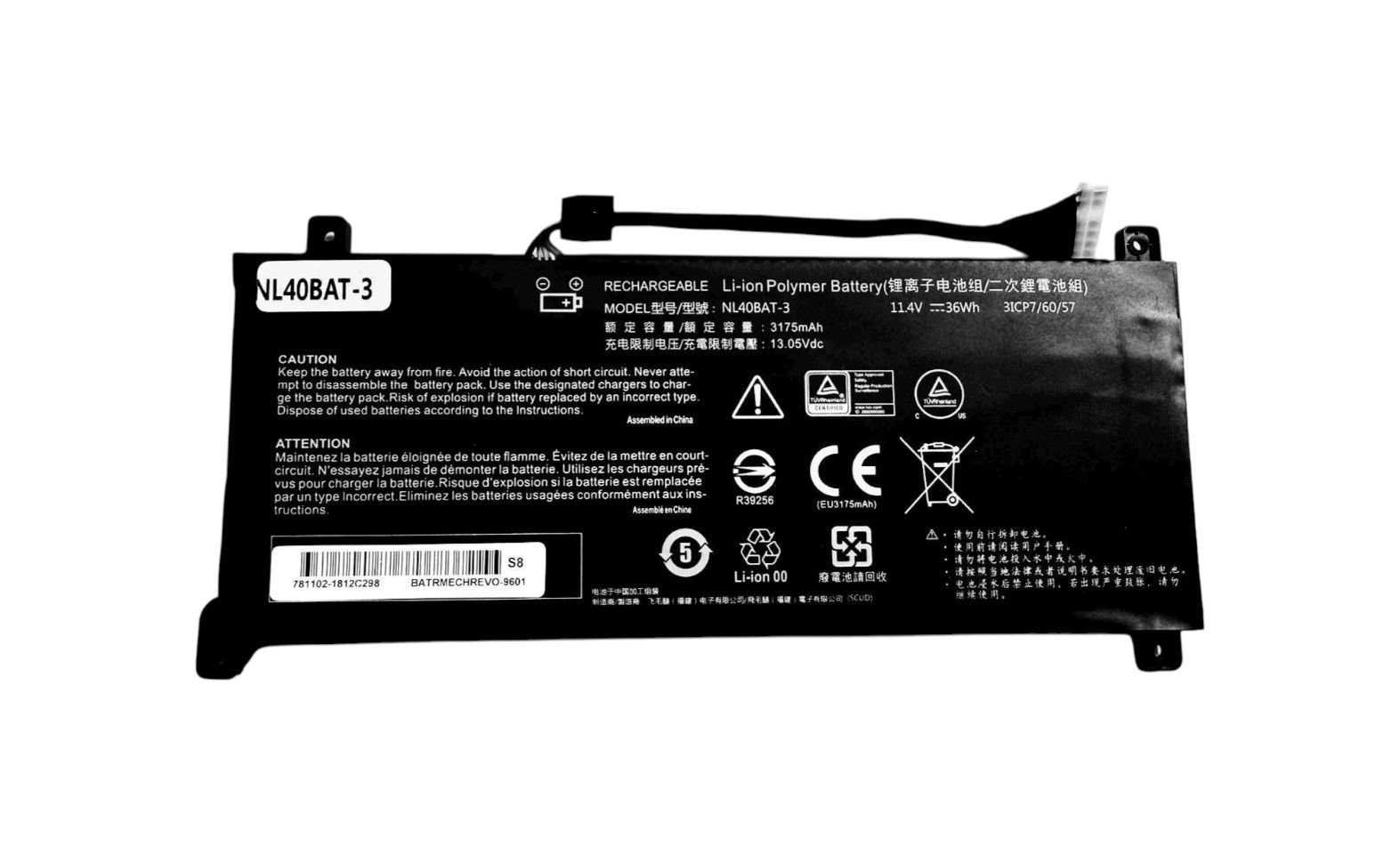 Casper X400 X500 NL40BAT-3 Orijinal Batarya Pil