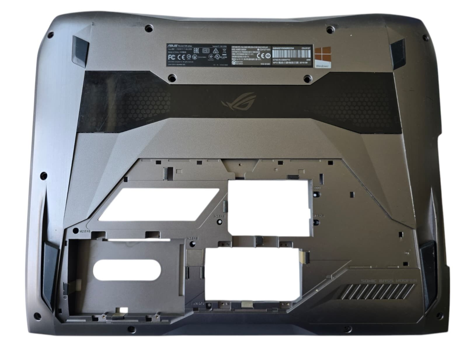 Orijinal ASUS ROG G752 G752VY G752VS Alt Kasa – GC310T / GC420T Uyumlu