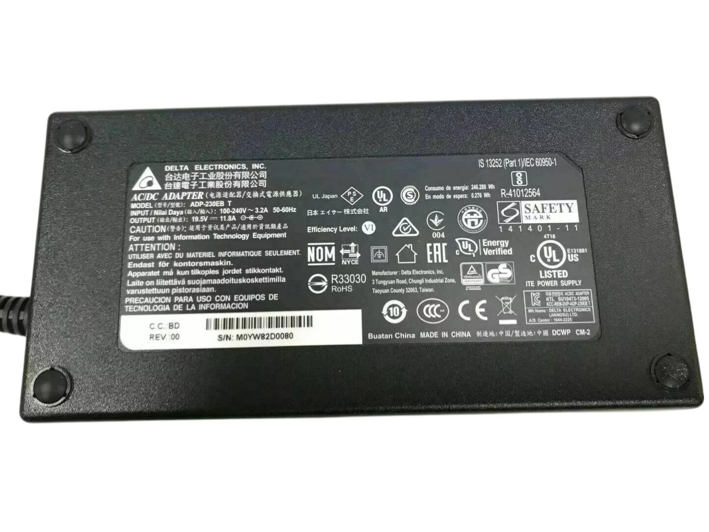 ASUS ROG G752 ADP-230EB 230W 11.8A Orijinal Adaptör