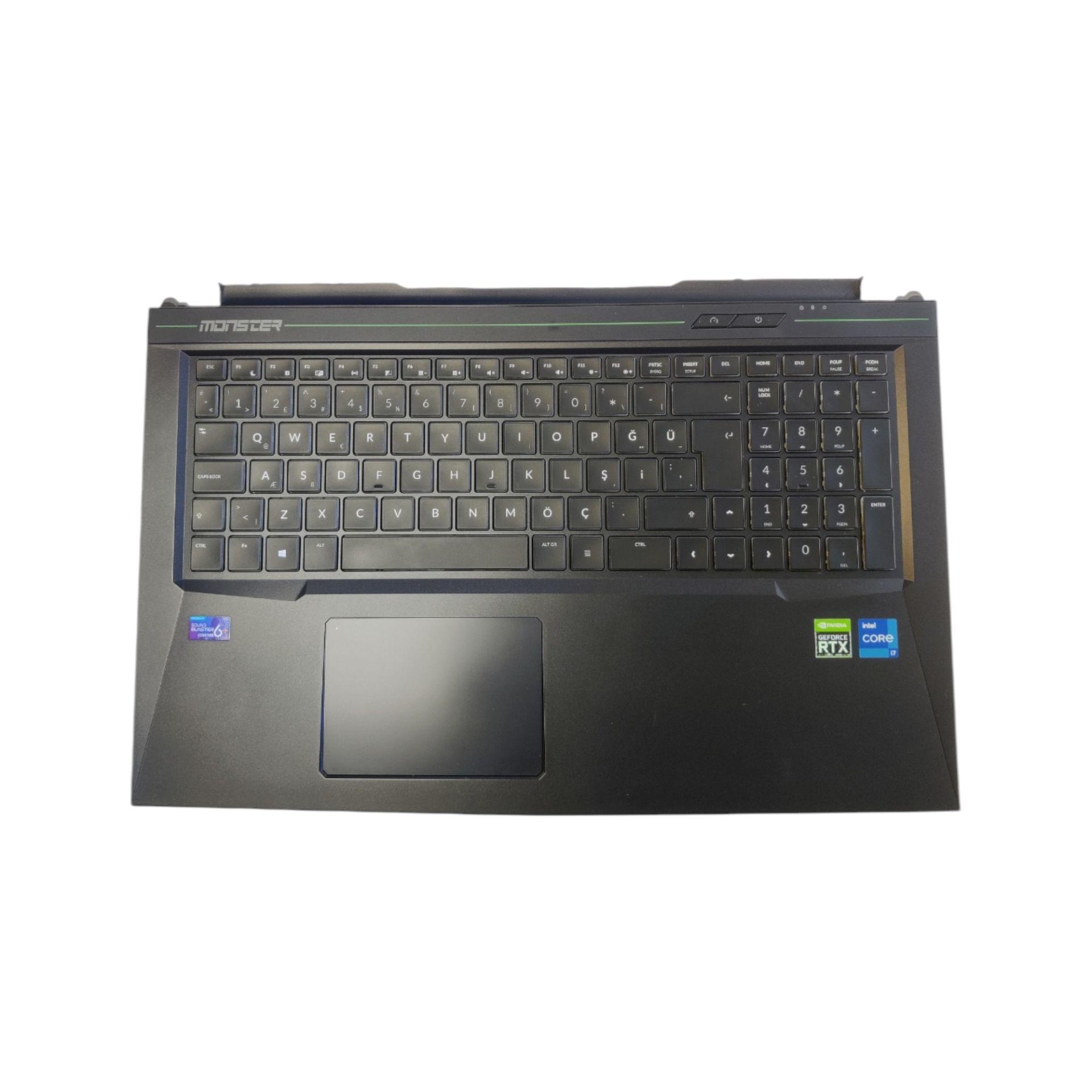 Monster Tulpar T7 V20.4 Klavye Kasası Orjinal Yedek Parça