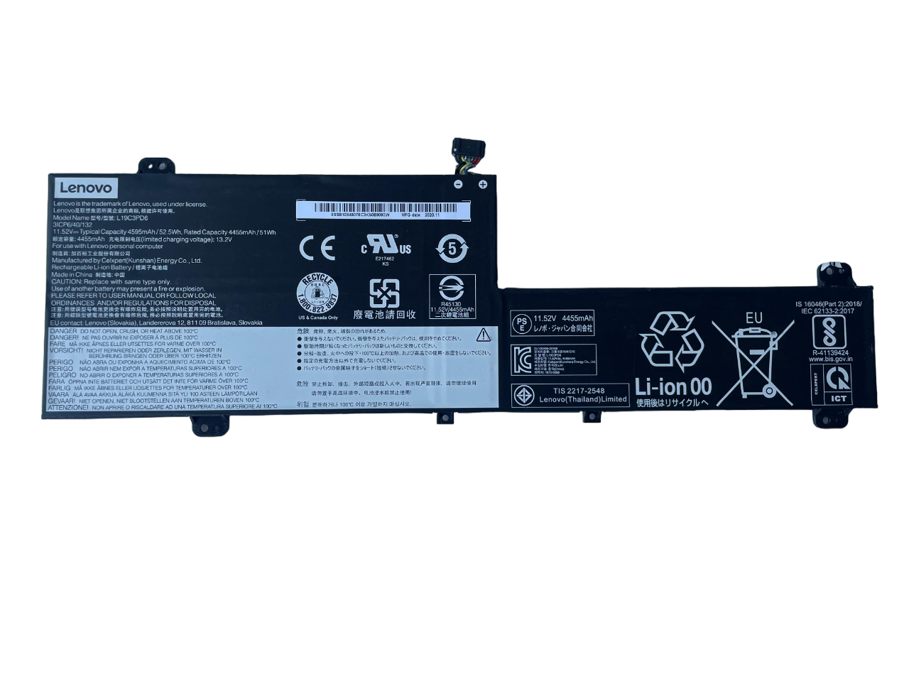 Orijinal Lenovo ideapad 5B10X49072 5B10X49073 Notebook Batarya Laptop Pil