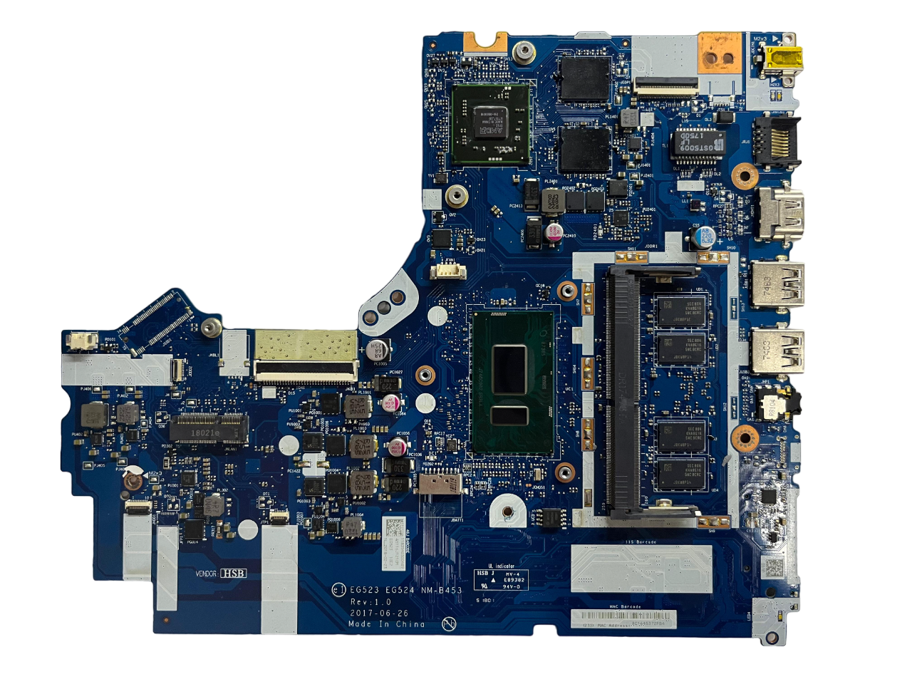 Lenovo ideapad 330-15IKB SR3LA i5-8250U AMD Ekran Kartlı Notebook Anakart NM-B453