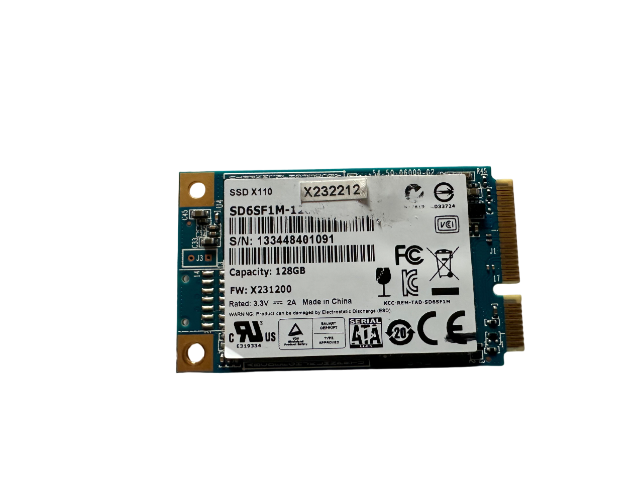 Orjinal SSD X110 128GB mSata SSD