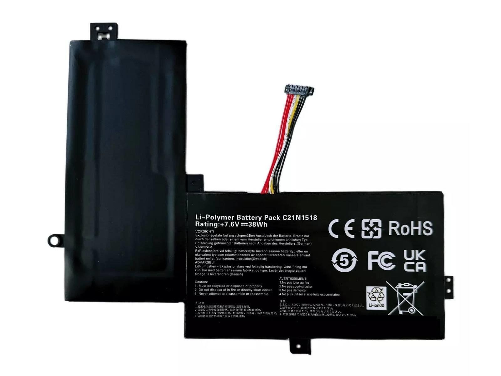 Asus vivobook TP501 Serisi C21N1518 TP501U TP501UA TP501UB TP501UQ Batarya pil