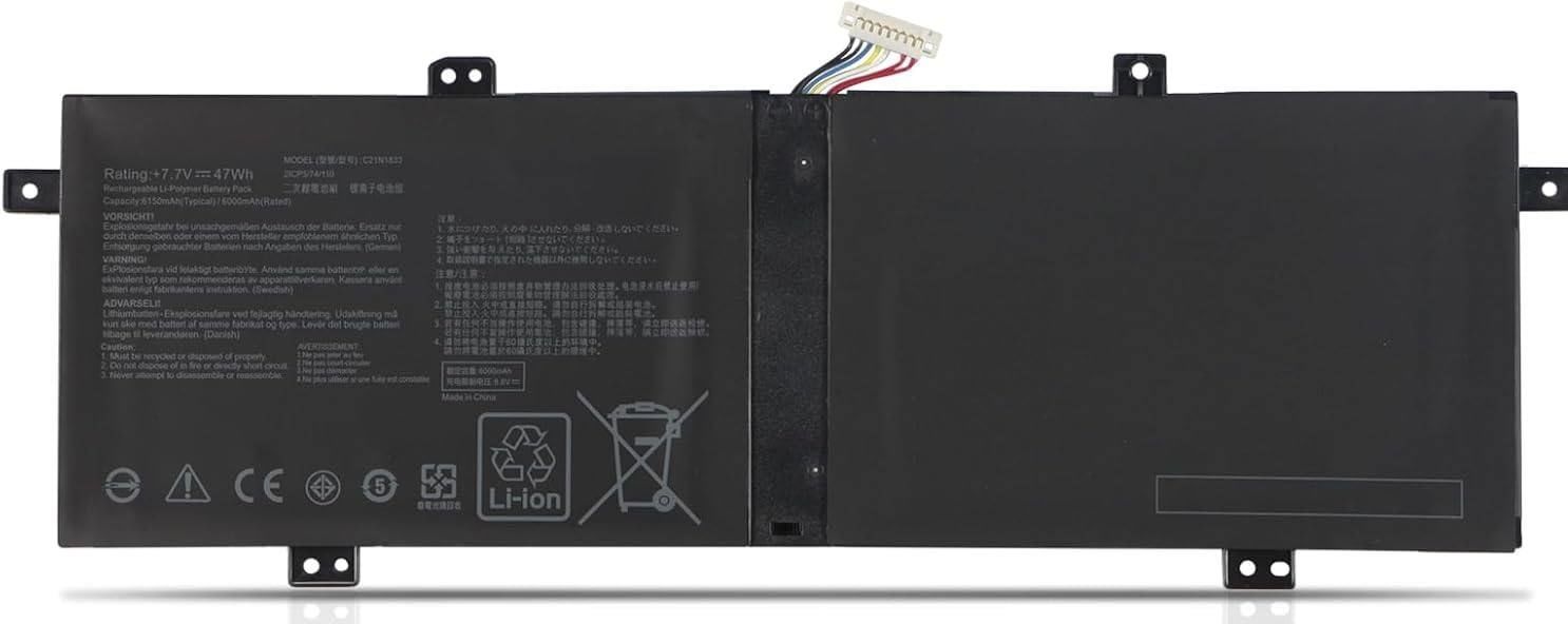 ASUS C21N1833 C21PtJH BX431FA BX431FB K431FA K431FL S4500F S4500FA S4500FL U4500FA U4500FB UX431FB V431FA V431FL UM431 UM431DA UX431 UX431FA UX431FL UX431FN UX431DA UM431DA UX431FA UX431FL UX431FN VivoBook S14 S431FA S431FL S431FA S431FL Batarya Pil