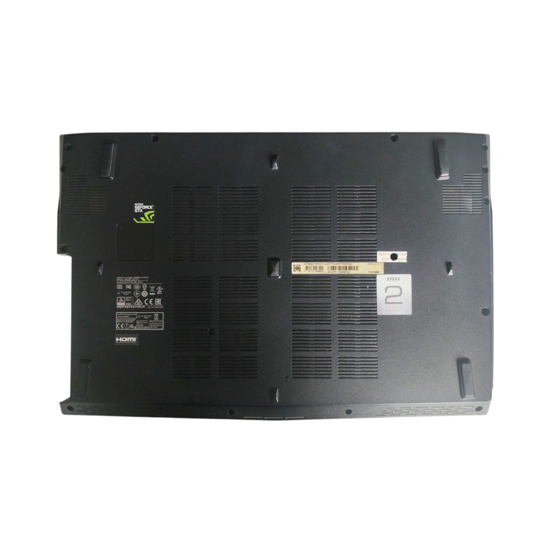 MSI GE62 Alt Kasa Orjinal Yedek Parça