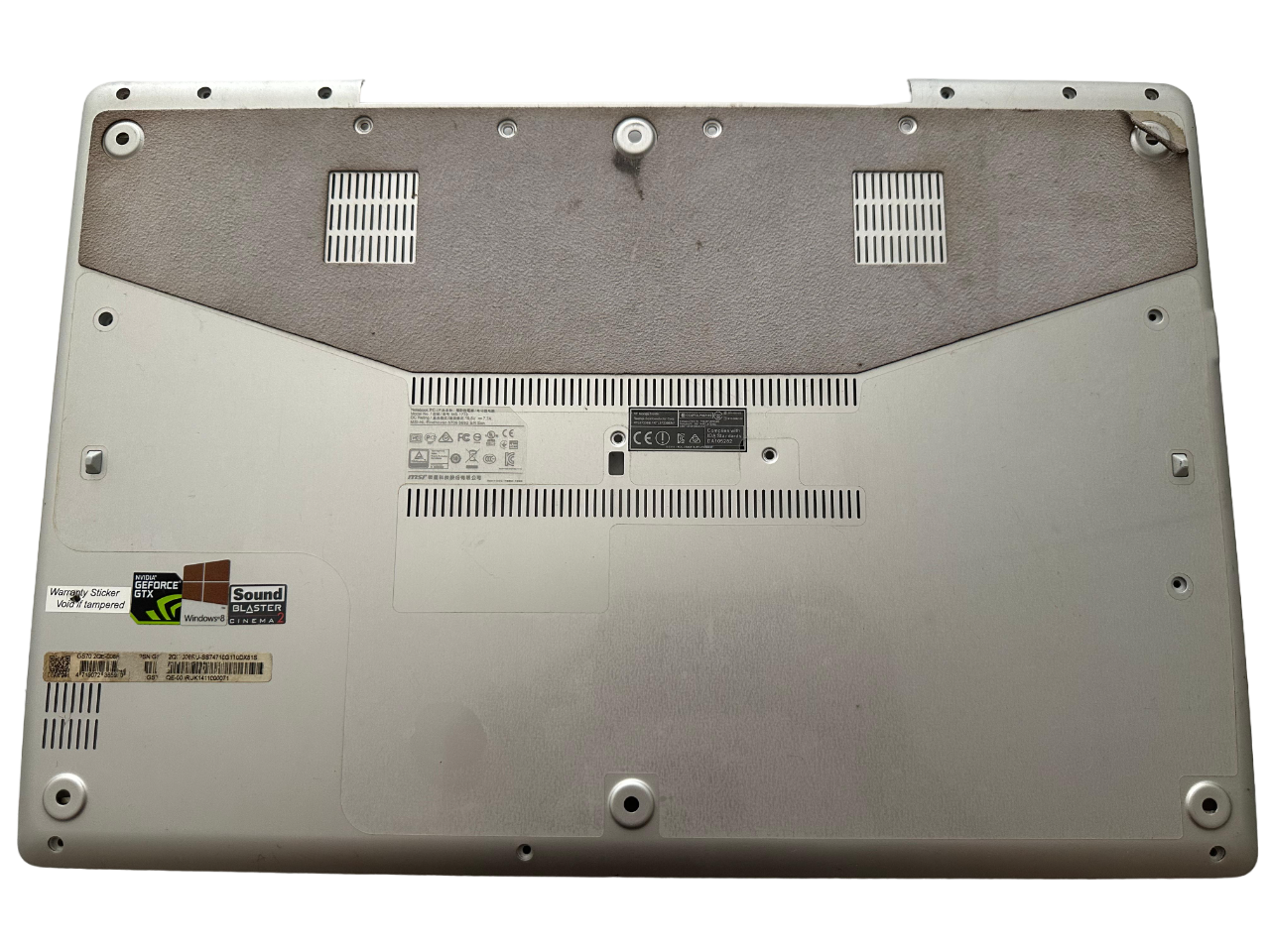 Msi GS70 MS-1771 MS-1772 MS-1773 Alt Kasa