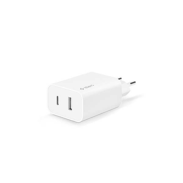 Ttec 2SCS24B SmartCharger Duo PD 32W Seyahat Hızlı Şarj Aleti USB-C + USB-A  Beyaz