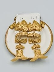 Gold Balık Büyük Küpe